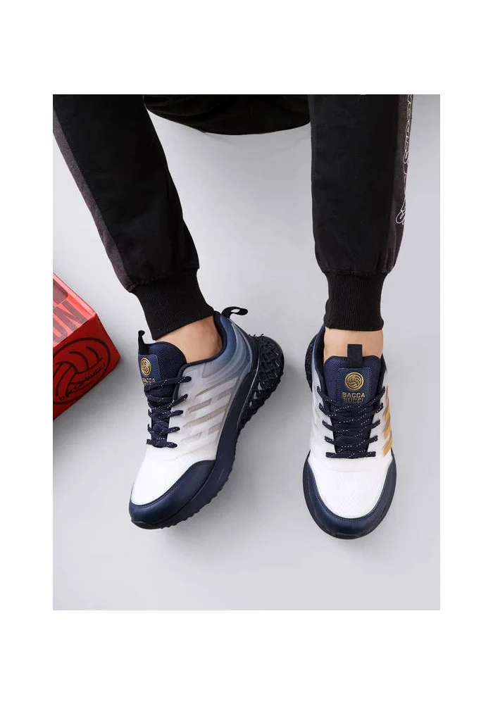 Bacca Bucci Blue and White Night Glider Elite Sportsperson’s All-Round Footwear for Men | Best Price UAE